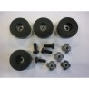 Rubber foot, 4 pieces + mounting kit